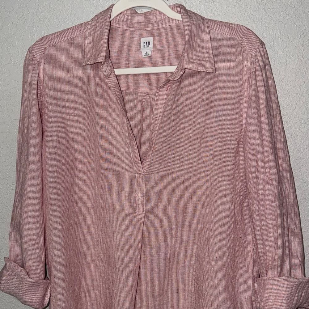 GAP Collarless Tunic Top